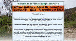 Desktop Screenshot of indianridgepoa.org